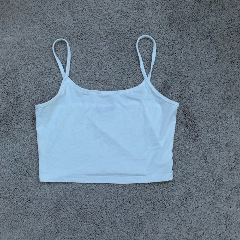 white tank top